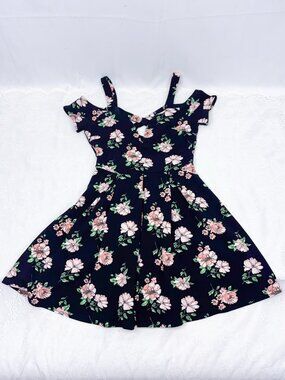 Mine Brand Whimsical Garden Party Dress Open Back Size Small